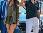 Amal y George Clooney llegando a la Mostra de Venecia
