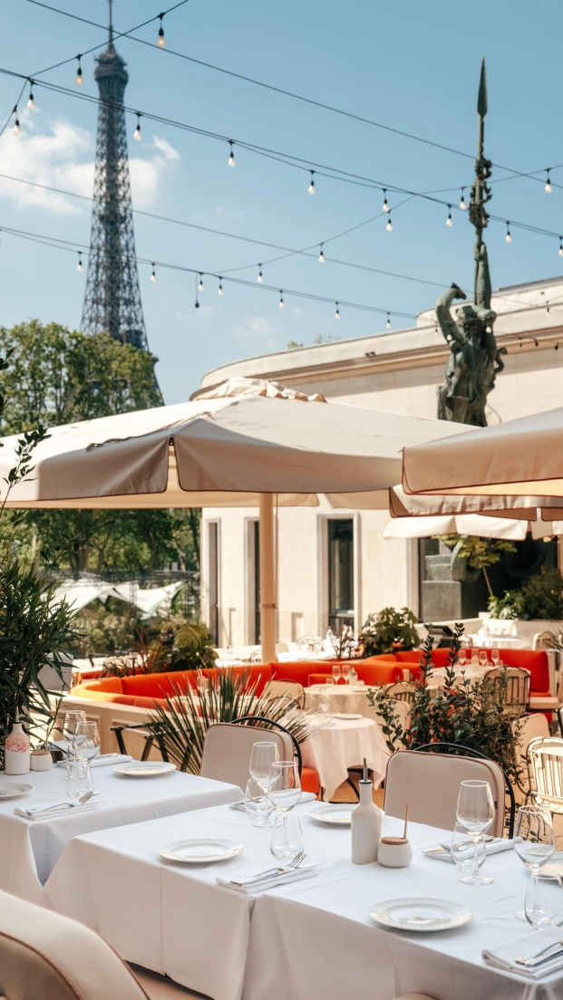 La hermosa terraza Corail.