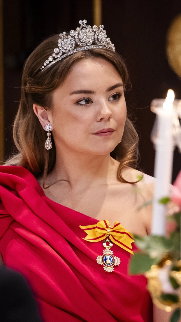 La princesa Ariane de los Países Bajos en el banquete de estado en el Palacio Real de Ámsterdam, en junio de 2026.