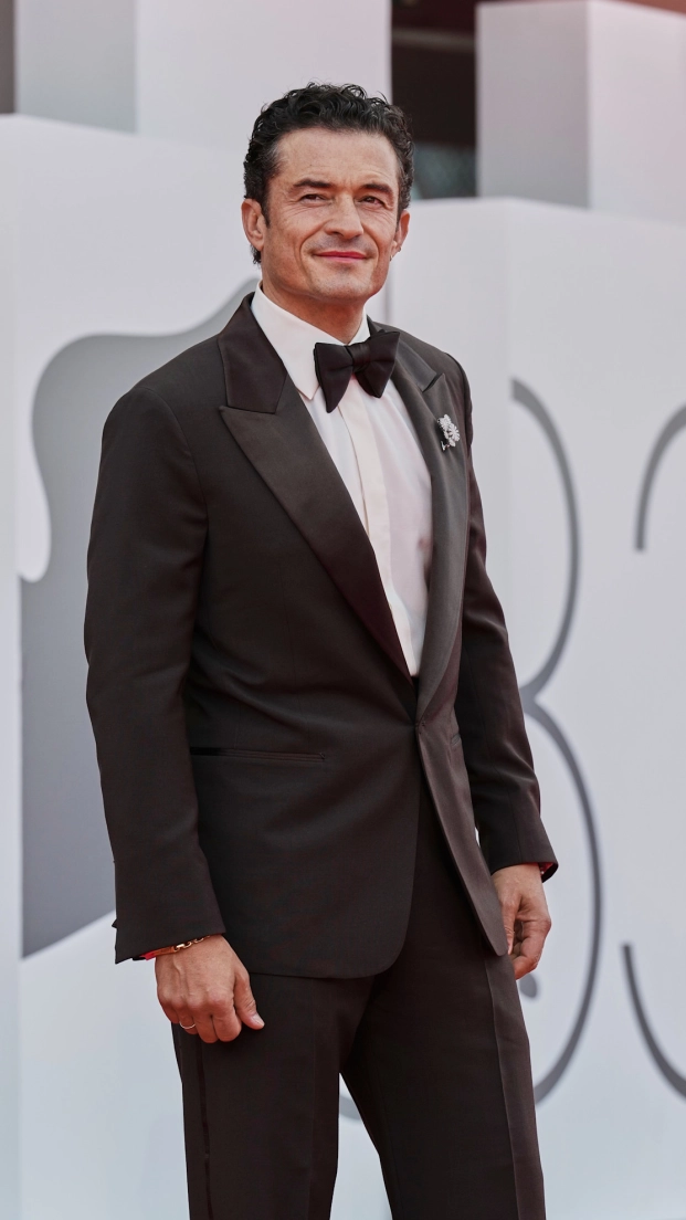Orlando Bloom en la proyección de su cinta en el Festival de Cine de Venecia