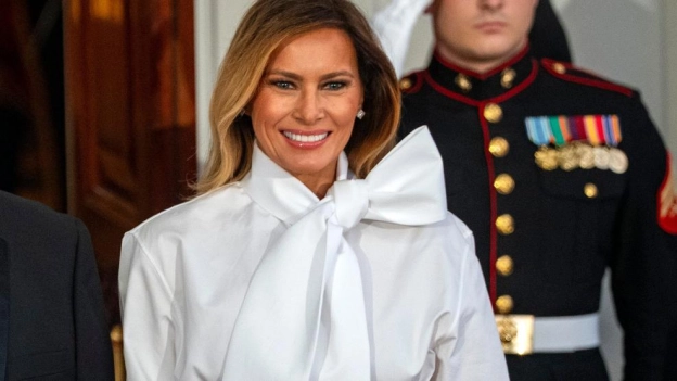 Melania Trump desafió los códigos de vestimenta en la cena de Estado en honor al presidente de China en la Casa Blanca
