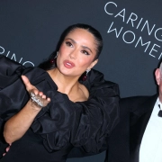 Salma Hayek y François-Henri Pinault en la quinta edición de la gala Caring for Women