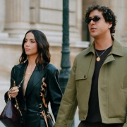 Ana de Armas y Beto Montenegro en el desfile de Louis Vuitton en París