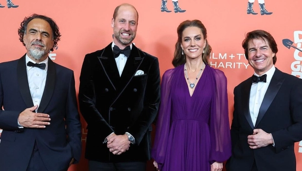 Alejandro González Iñárritu y Tom Cruise posaron con los príncipes de Gales en la premier de Digger