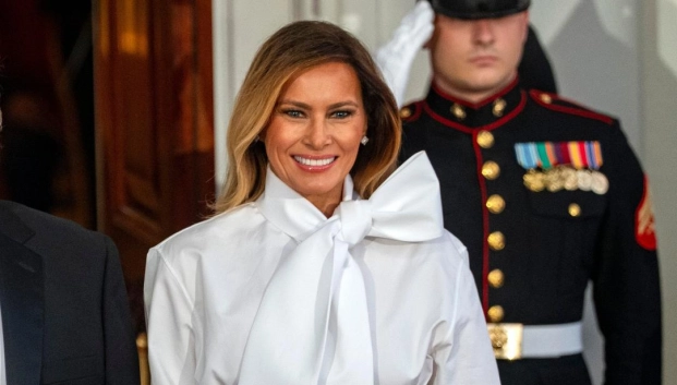 Melania Trump desafió los códigos de vestimenta en la cena de Estado en honor al presidente de China en la Casa Blanca