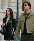 Ana de Armas y Beto Montenegro en el desfile de Louis Vuitton en París